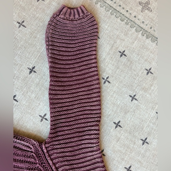 Free People Purple Cable Knit Sweater - Picture 4 of 6